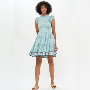 Oliphant Smocked Flirty Short - Jamali Green